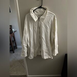 Cherokee 3x white zippered jacket